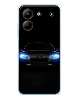 Чехол для ZTE Blade A54 с картинкой «Audi в неоне»