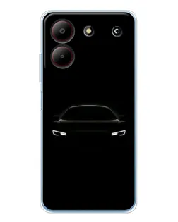 Чехол для ZTE Blade A54 с картинкой «Взгляд Audi в темноте»
