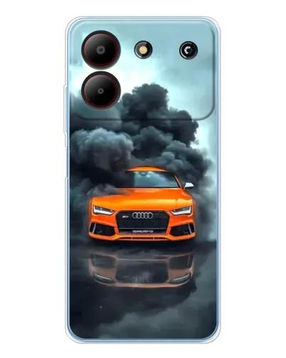 Чехол для ZTE Blade A54 с картинкой «Audi в облаках дыма» Чехол для ZTE Blade A54 с картинкой «Audi в облаках дыма»