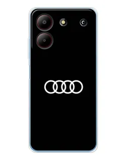 Чехол для ZTE Blade A54 с картинкой «Audi White Logo»