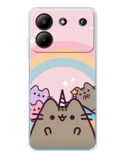 Чохол для ZTE Blade A54 з картинкою «Єдиноріг Pusheen»