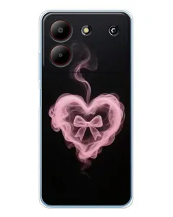 Чехол для ZTE Blade A54 с картинкой «Дымчатое сердце»