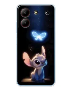 Чехол для ZTE Blade A54 с картинкой «Сияющий Стич»