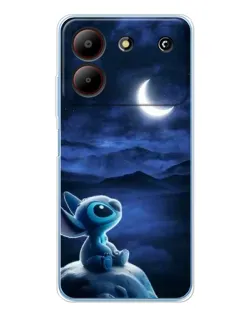 Чехол для ZTE Blade A54 с картинкой «Лунная ночь Стича»