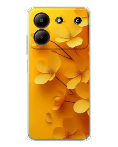 Чехол для ZTE Blade A54 с картинкой «Золотые лепестки» Чехол для ZTE Blade A54 с картинкой «Золотые лепестки»