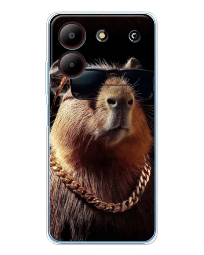 Чехол для ZTE Blade A54 с картинкой «Капибара золотая цепь» Чехол для ZTE Blade A54 с картинкой «Капибара золотая цепь»