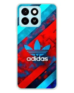 Чехол для ZTE Blade A55 с картинкой «Абстракция Adidas»
