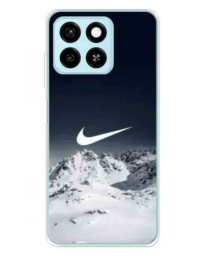 Чехол для ZTE Blade A55 с картинкой «Nike — зимние горы»