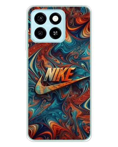 Чехол для ZTE Blade A55 с картинкой «Nike в абстракции»