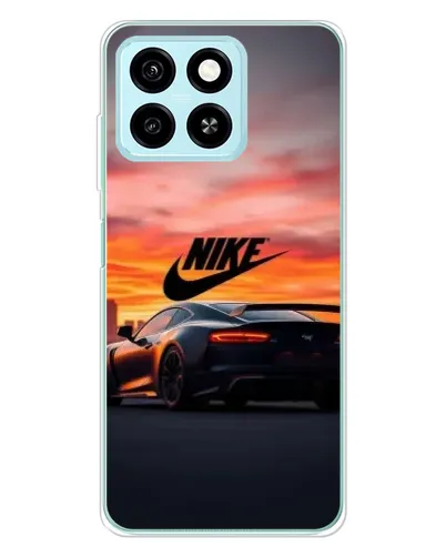 Чехол для ZTE Blade A55 с картинкой «Nike и суперкар»