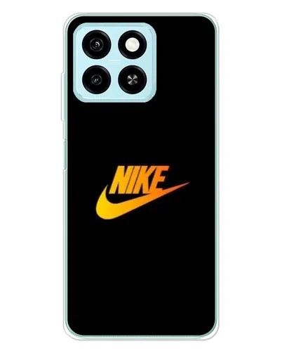 Чехол для ZTE Blade A55 с картинкой «Золотой логотип Nike»
