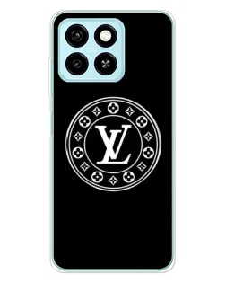Чехол для ZTE Blade A55 с картинкой «LV — печать стиля»