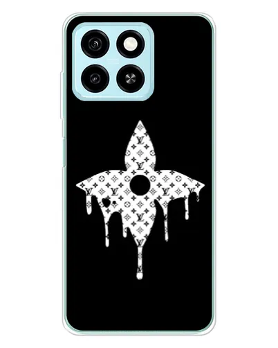 Чехол для ZTE Blade A55 с картинкой «Цветочная монограмма» Чехол для ZTE Blade A55 с картинкой «Цветочная монограмма»