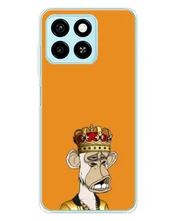 Чехол для ZTE Blade A55 с картинкой «Золотая обезьяна Bored Ape» Чехол для ZTE Blade A55 с картинкой «Золотая обезьяна Bored Ape»