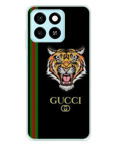 Чехол для ZTE Blade A55 с картинкой «Тигр Gucci»