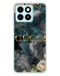 Чехол для ZTE Blade A55 с картинкой «Абстрактные цветы Gucci» Чехол для ZTE Blade A55 с картинкой «Абстрактные цветы Gucci»
