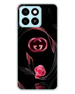Чехол для ZTE Blade A55 с картинкой «Gucci — неоновая роза» Чехол для ZTE Blade A55 с картинкой «Gucci — неоновая роза»