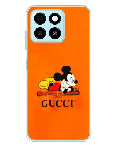 Чехол для ZTE Blade A55 с картинкой «Микки Маус Gucci — оранж» Чехол для ZTE Blade A55 с картинкой «Микки Маус Gucci — оранж»