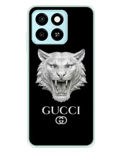 Чехол для ZTE Blade A55 с картинкой «Gucci — серебряный лев» Чехол для ZTE Blade A55 с картинкой «Gucci — серебряный лев»