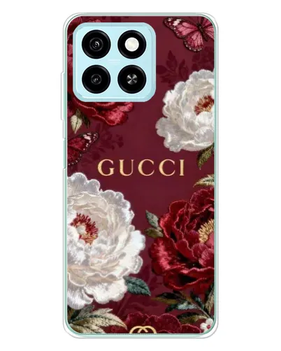 Чехол для ZTE Blade A55 с картинкой «Gucci — бордовые розы» Чехол для ZTE Blade A55 с картинкой «Gucci — бордовые розы»