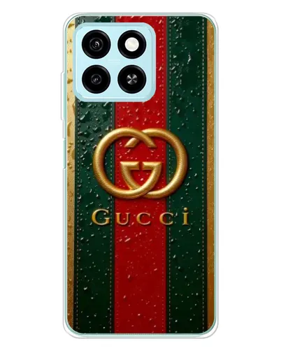 Чехол для ZTE Blade A55 с картинкой «Gucci — фирменная полоса и золото» Чехол для ZTE Blade A55 с картинкой «Gucci — фирменная полоса и золото»
