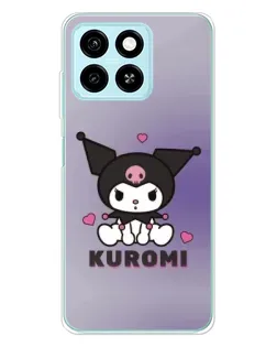 Чехол для ZTE Blade A55 с картинкой «Kuromi — фиолетовый арт» Чехол для ZTE Blade A55 с картинкой «Kuromi — фиолетовый арт»