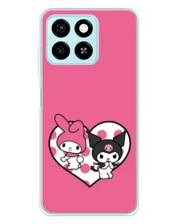 Чехол для ZTE Blade A55 с картинкой «Kuromi и My Melody» Чехол для ZTE Blade A55 с картинкой «Kuromi и My Melody»