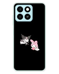Чехол для ZTE Blade A55 с картинкой «My Melody и Kuromi» Чехол для ZTE Blade A55 с картинкой «My Melody и Kuromi»