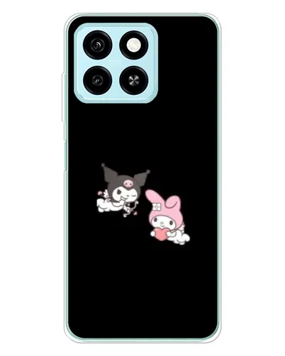 Чехол для ZTE Blade A55 с картинкой «My Melody и Kuromi»