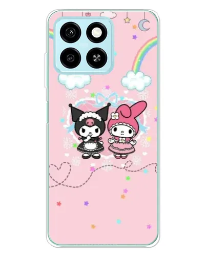 Чехол для ZTE Blade A55 с картинкой «My Melody и Kuromi»