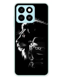 Чехол для ZTE Blade A55 с картинкой «BMW и лев» Чехол для ZTE Blade A55 с картинкой «BMW и лев»
