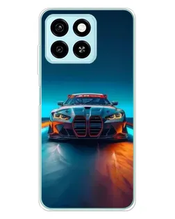 Чехол для ZTE Blade A55 с картинкой «BMW — огни неона» Чехол для ZTE Blade A55 с картинкой «BMW — огни неона»