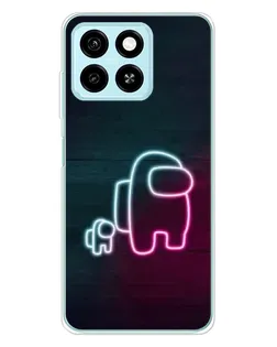 Чехол для ZTE Blade A55 с картинкой «Among Us неон-арт» Чехол для ZTE Blade A55 с картинкой «Among Us неон-арт»