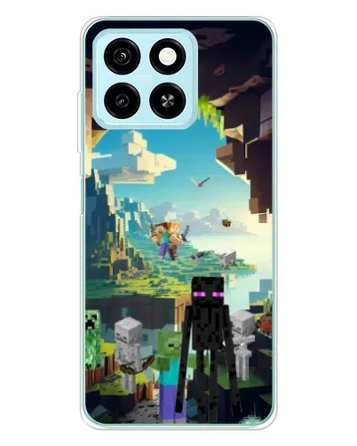 Чехол для ZTE Blade A55 с картинкой «Эндермен в лесу» Чехол для ZTE Blade A55 с картинкой «Эндермен в лесу»
