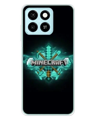 Чехол для ZTE Blade A55 с картинкой «Minecraft Diamond лого» Чехол для ZTE Blade A55 с картинкой «Minecraft Diamond лого»