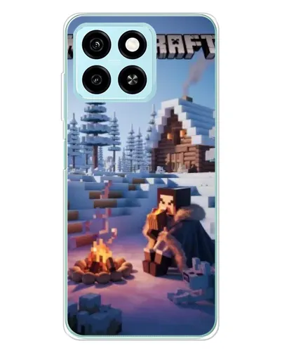 Чехол для ZTE Blade A55 с картинкой «Зимний Minecraft» Чехол для ZTE Blade A55 с картинкой «Зимний Minecraft»