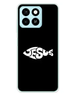 Чехол для ZTE Blade A55 с картинкой «Рыба Jesus» Чехол для ZTE Blade A55 с картинкой «Рыба Jesus»