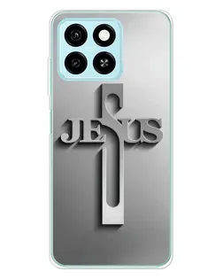 Чехол для ZTE Blade A55 с картинкой «Металлический крест Jesus» Чехол для ZTE Blade A55 с картинкой «Металлический крест Jesus»