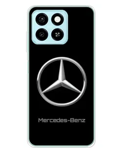 Чехол для ZTE Blade A55 с картинкой «Mercedes Silver Logo»