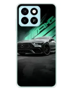 Чехол для ZTE Blade A55 с картинкой «Темный Mercedes AMG»