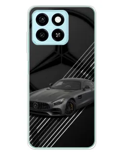 Чехол для ZTE Blade A55 с картинкой «Mercedes AMG — графика»