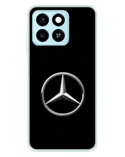 Чехол для ZTE Blade A55 с картинкой «Mercedes классический лого»