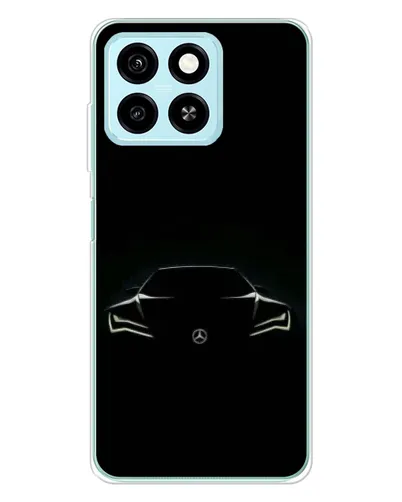 Чехол для ZTE Blade A55 с картинкой «Mercedes — силуэт авто» Чехол для ZTE Blade A55 с картинкой «Mercedes — силуэт авто»