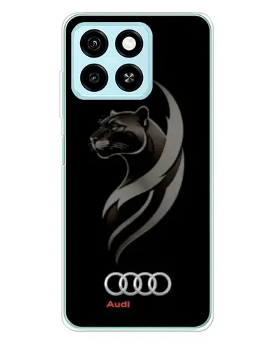 Чехол для ZTE Blade A55 с картинкой «Графика — пантера и Audi» Чехол для ZTE Blade A55 с картинкой «Графика — пантера и Audi»