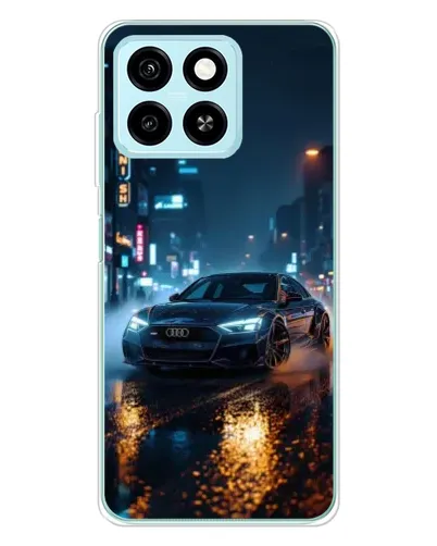Чехол для ZTE Blade A55 с картинкой «Ночной город и Audi» Чехол для ZTE Blade A55 с картинкой «Ночной город и Audi»