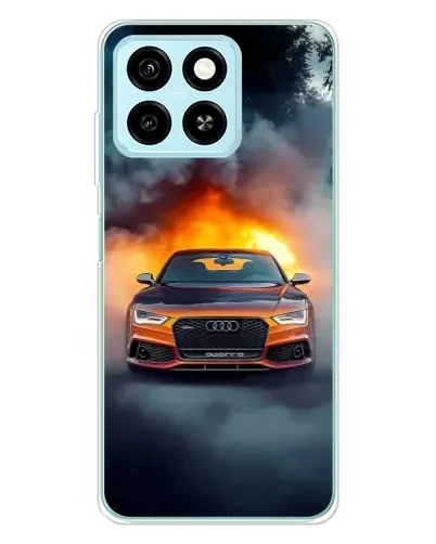 Чехол для ZTE Blade A55 с картинкой «Audi в огненном дыму» Чехол для ZTE Blade A55 с картинкой «Audi в огненном дыму»