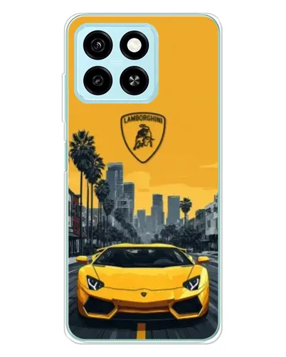 Чехол для ZTE Blade A55 с картинкой «Желтый Lamborghini город» Чехол для ZTE Blade A55 с картинкой «Желтый Lamborghini город»