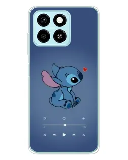 Чехол для ZTE Blade A55 с картинкой «Музыкальный Stitch»
