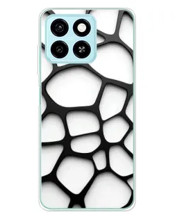 Чехол для ZTE Blade A55 с картинкой «Белая объемная сетка» Чехол для ZTE Blade A55 с картинкой «Белая объемная сетка»