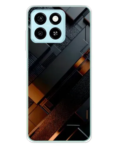 Чехол для ZTE Blade A55 с картинкой «Черные геометрические блоки» Чехол для ZTE Blade A55 с картинкой «Черные геометрические блоки»